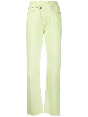 AGOLDE Criss Cross straight-leg jeans - Green