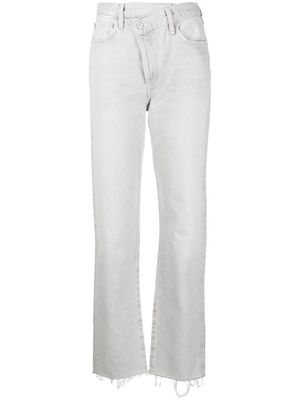 AGOLDE Criss Cross straight-leg jeans - Grey
