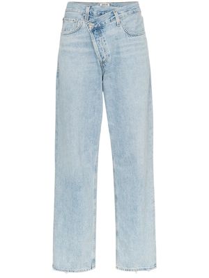 AGOLDE cross-over straight-leg jeans - Blue
