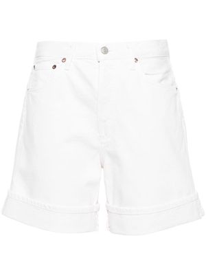 AGOLDE Dame wide-leg denim shorts - White