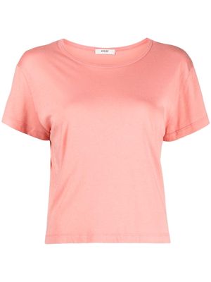 AGOLDE Drew drop-shoulder T-shirt - Pink