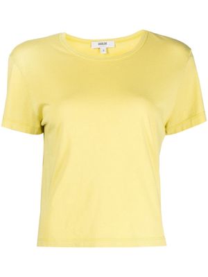AGOLDE Drew drop-shoulder T-shirt - Yellow