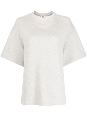 AGOLDE drop-shoulder short-sleeve sweatshirt - Grey
