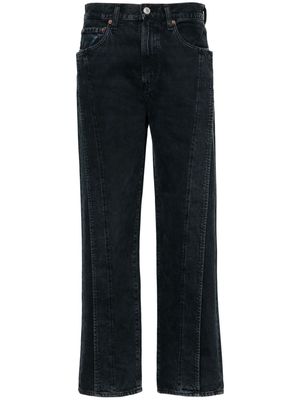 AGOLDE Fold high-rise straight jeans - Blue