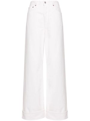 AGOLDE Fortune Cookie high-rise wide leg jeans - Neutrals