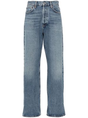 AGOLDE Fran mid-rise straight-leg jeans - Blue