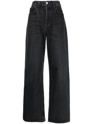 AGOLDE high-rise straight-leg jeans - Black