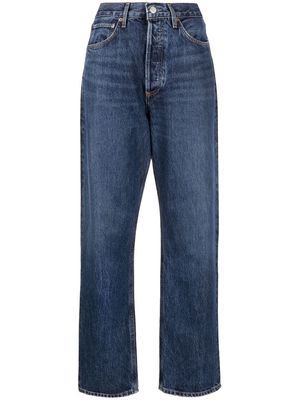 AGOLDE high-waist straight-leg jeans - Blue