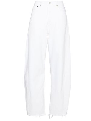 AGOLDE high-waist wide-leg jeans - White