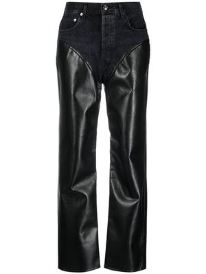 AGOLDE hybrid straight-leg trousers - Black