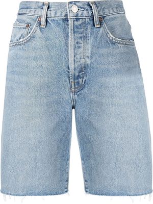 AGOLDE knee-length denim shorts - Blue