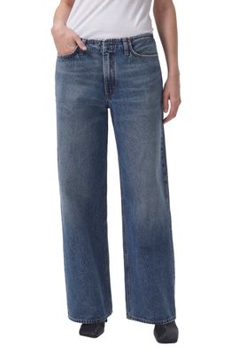 AGOLDE Lex High Waist Wide Leg Organic Cotton Jeans in Swing