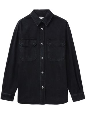 AGOLDE long-sleeve cotton shirt - Black