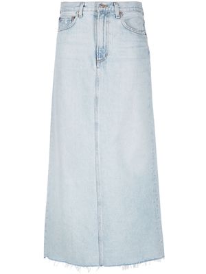 AGOLDE maxi denim skirt - Blue