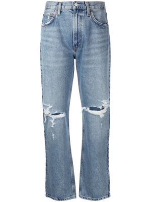 AGOLDE Mia distressed jeans - Blue
