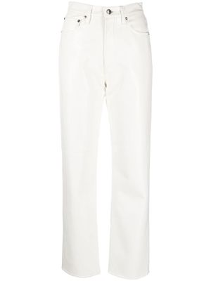 AGOLDE mid-rise straight-leg trousers - White