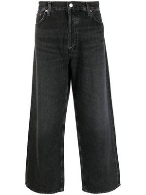 AGOLDE mid-rise wide-leg jeans - Black