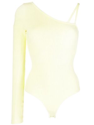 AGOLDE one-shoulder bodysuit - Yellow