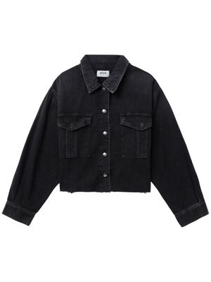 AGOLDE organic cotton-blend denim shirt - Black