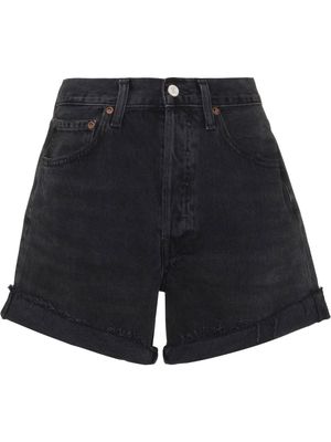 AGOLDE organic-cotton denim shorts - Black