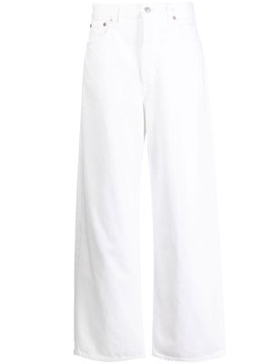 AGOLDE organic-cotton wide-leg trousers - White