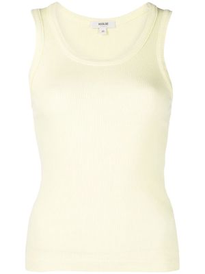 AGOLDE Poppy ribbed tank top - Yellow