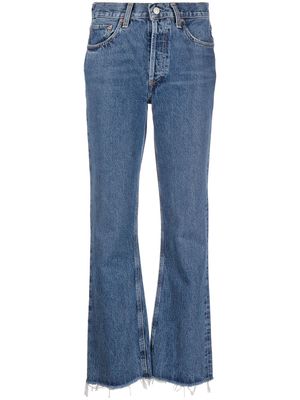 AGOLDE raw-cut straight-leg jeans - Blue