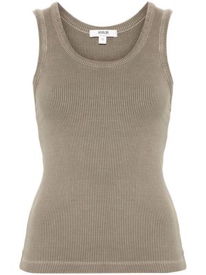 AGOLDE ribbed sleeveless top - Neutrals