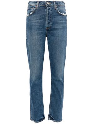 AGOLDE Riley high-rise straight-leg jeans - Blue