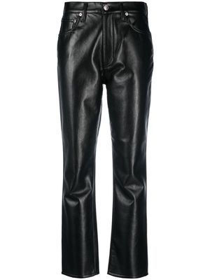 AGOLDE Riley straight-leg trousers - Black