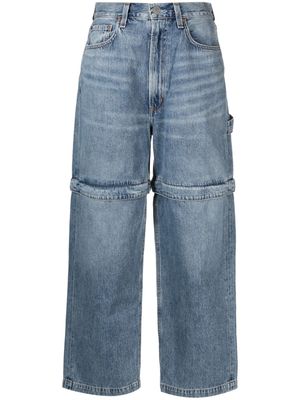 AGOLDE Risha detachable-legs utility jeans - Blue
