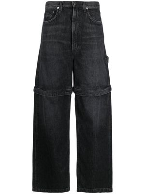 AGOLDE Risha detachable-panels wide-leg jeans - Grey
