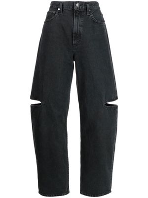 AGOLDE Sanna cut-out detail jeans - Black