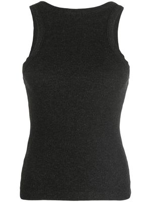 AGOLDE sleeveless knitted vest-top - Black