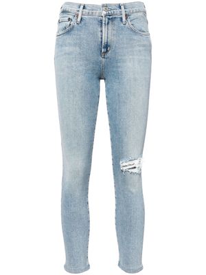 AGOLDE Sophie ripped skinny jeans - Blue