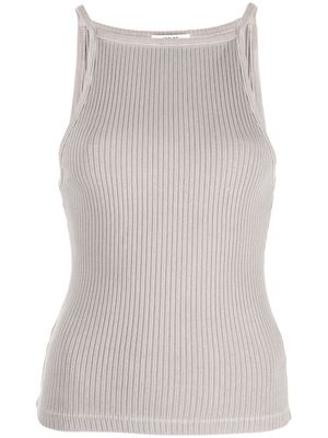 AGOLDE square-neck ribbed-knit top - Neutrals
