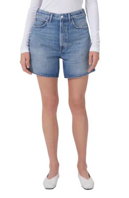 AGOLDE Stella Super High Waist Organic Cotton Denim Shorts in Mode