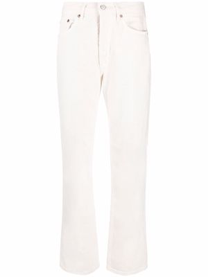 AGOLDE straight-leg denim jeans - White