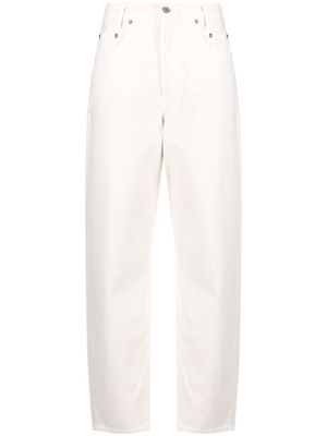 AGOLDE straight-leg high-waisted jeans - White