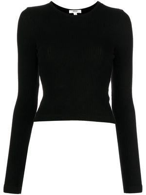 AGOLDE stretch-cotton long-sleeved T-shirt - Black