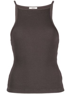 AGOLDE To ribbed tank top - Brown
