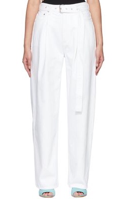 AGOLDE White Belted Jeans