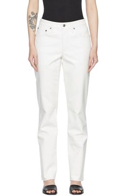 AGOLDE White Lyle Recycled Leather Pants