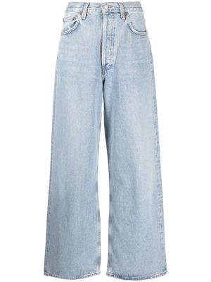 AGOLDE wide-leg stonewashed jeans - Blue