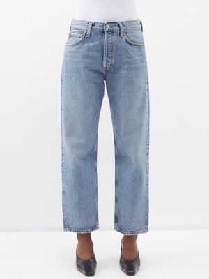 Agolde - Wyman Low-rise Straight-leg Organic Denim Jeans - Womens - Light Denim