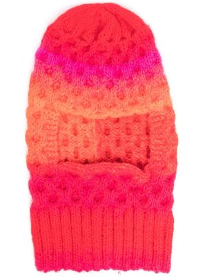 AGR gradient-effect knit balaclava - Pink