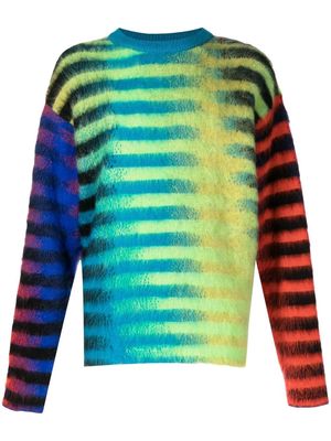 AGR gradient stripe mohair-blend jumper - Multicolour
