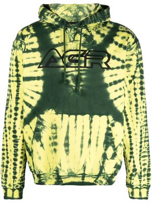 AGR Happiness abstract-print hoodie - Yellow