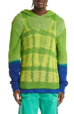 AGR Harmony Crochet Tank in Green/Yellow