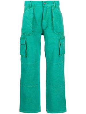 AGR multi-pocket cotton trousers - Green
